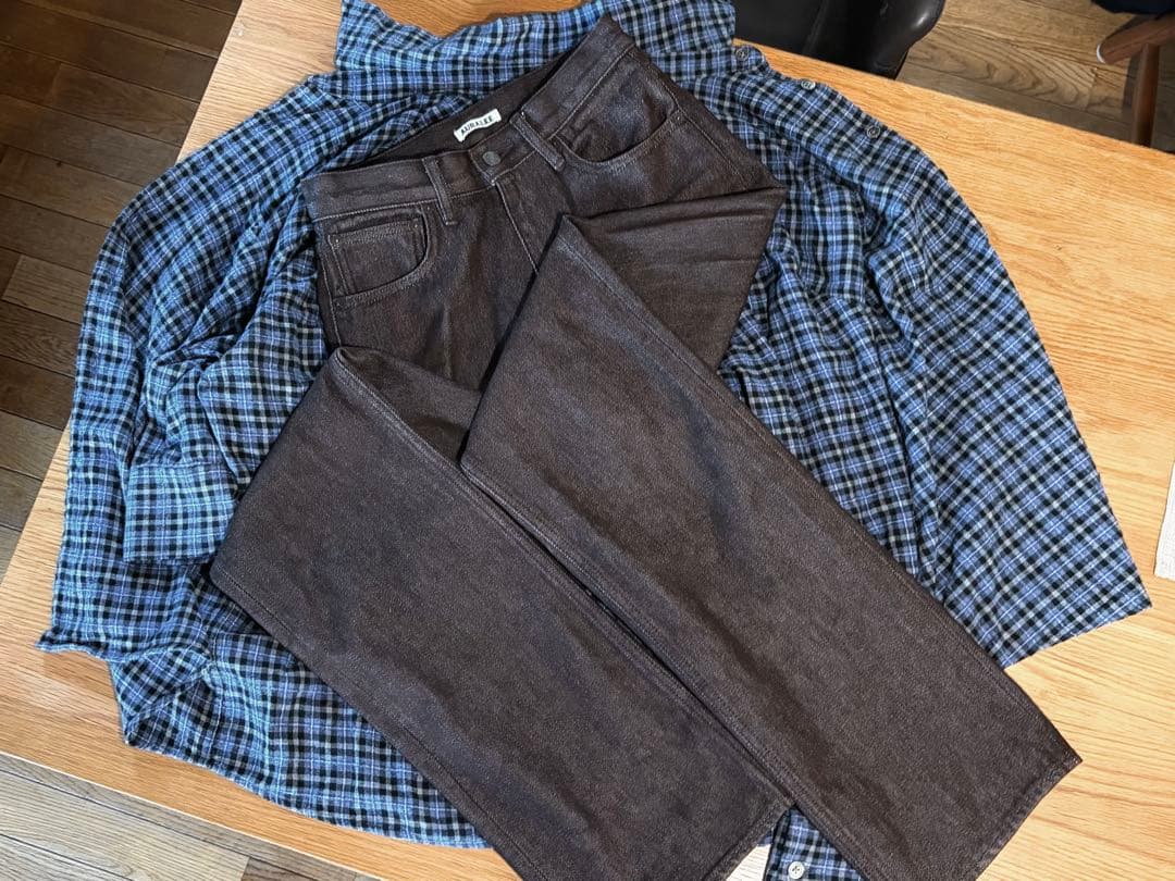 パンツ 25inch AURALEE HARD TWIST DENIM 5P PANTS