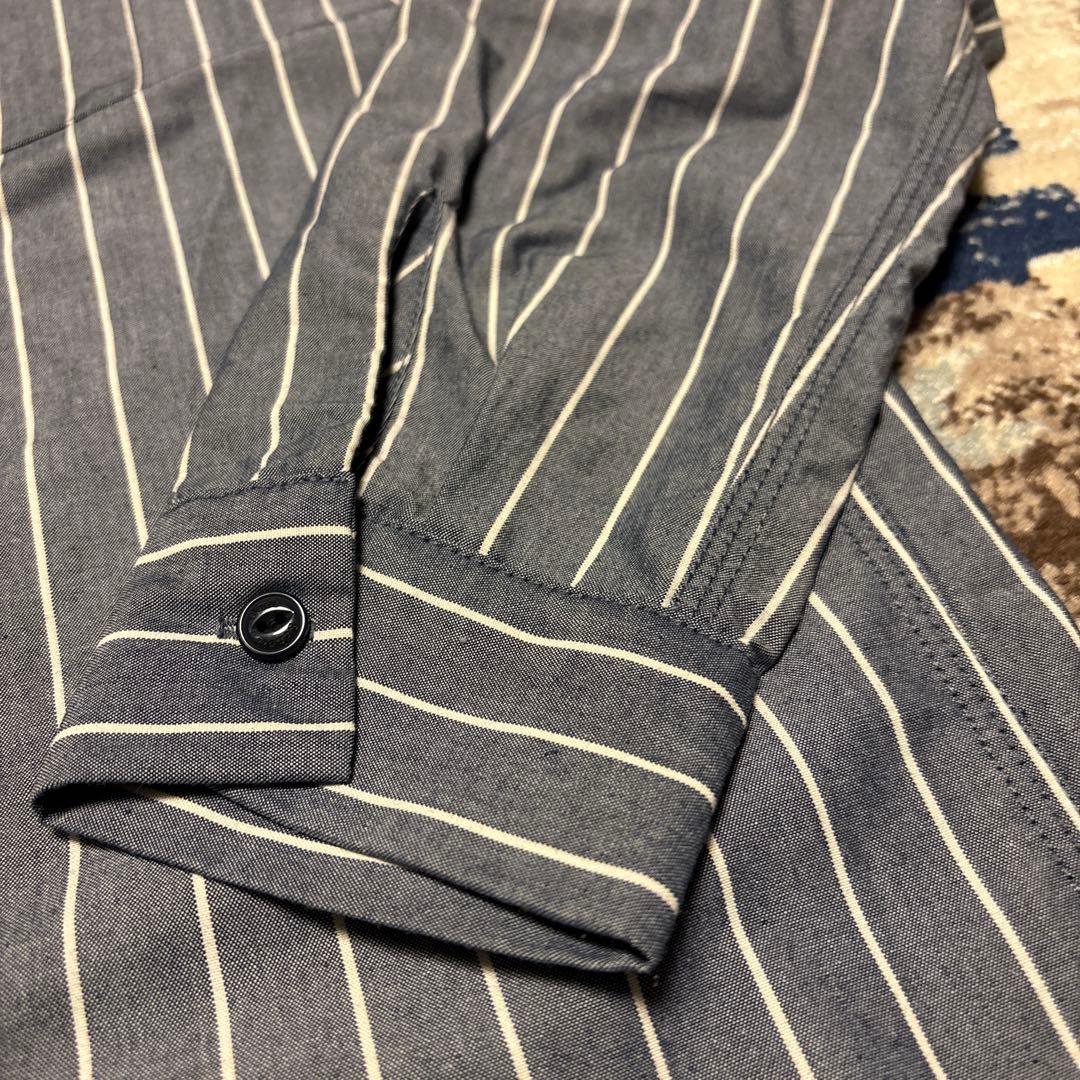 Schott ショット 刺繍 ワークシャツ ストライプ アメカジ バイク