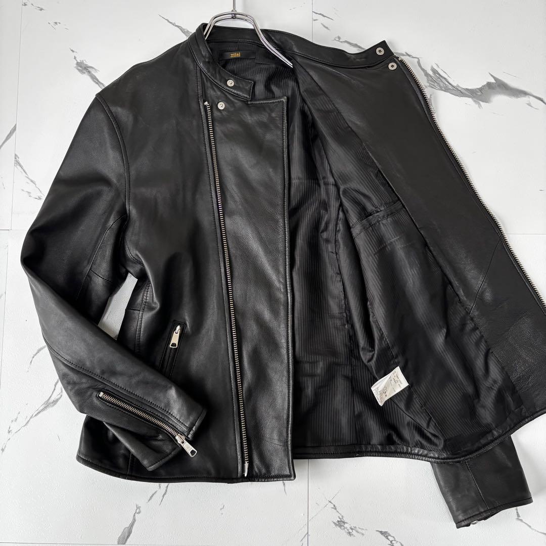 vital monsieur nicole✨極美品ラムレザーライダースジャケット