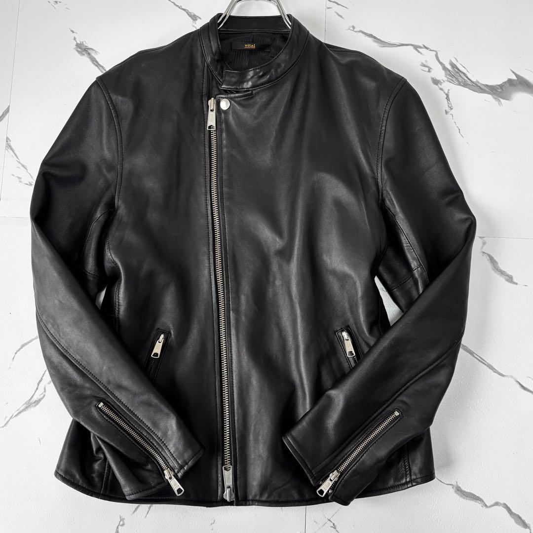 vital monsieur nicole✨極美品ラムレザーライダースジャケット