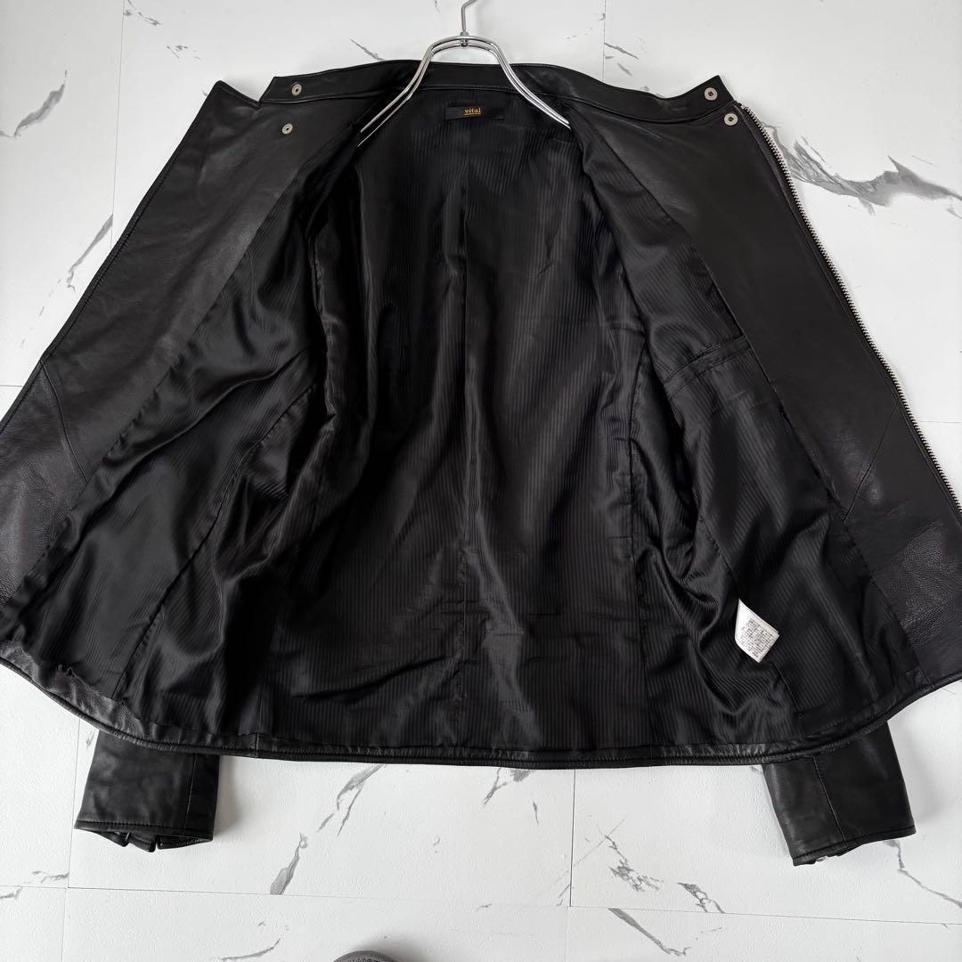 vital monsieur nicole✨極美品ラムレザーライダースジャケット