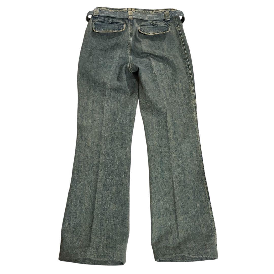 CHANEL シャネル デニムパンツ ベルト付 コットン レディース 40 美品