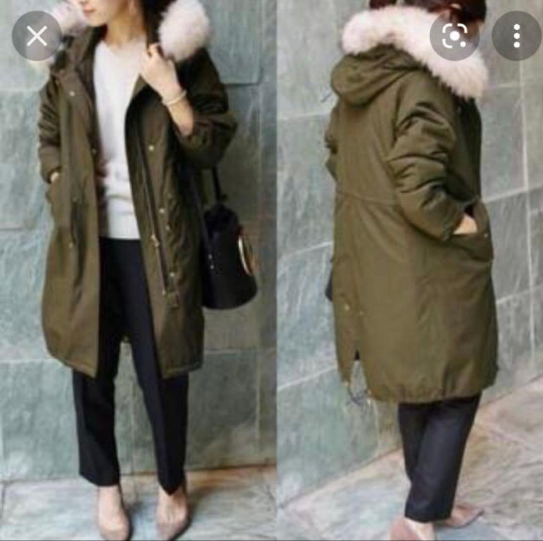 スローブイエナ　ファー付きモッズコート