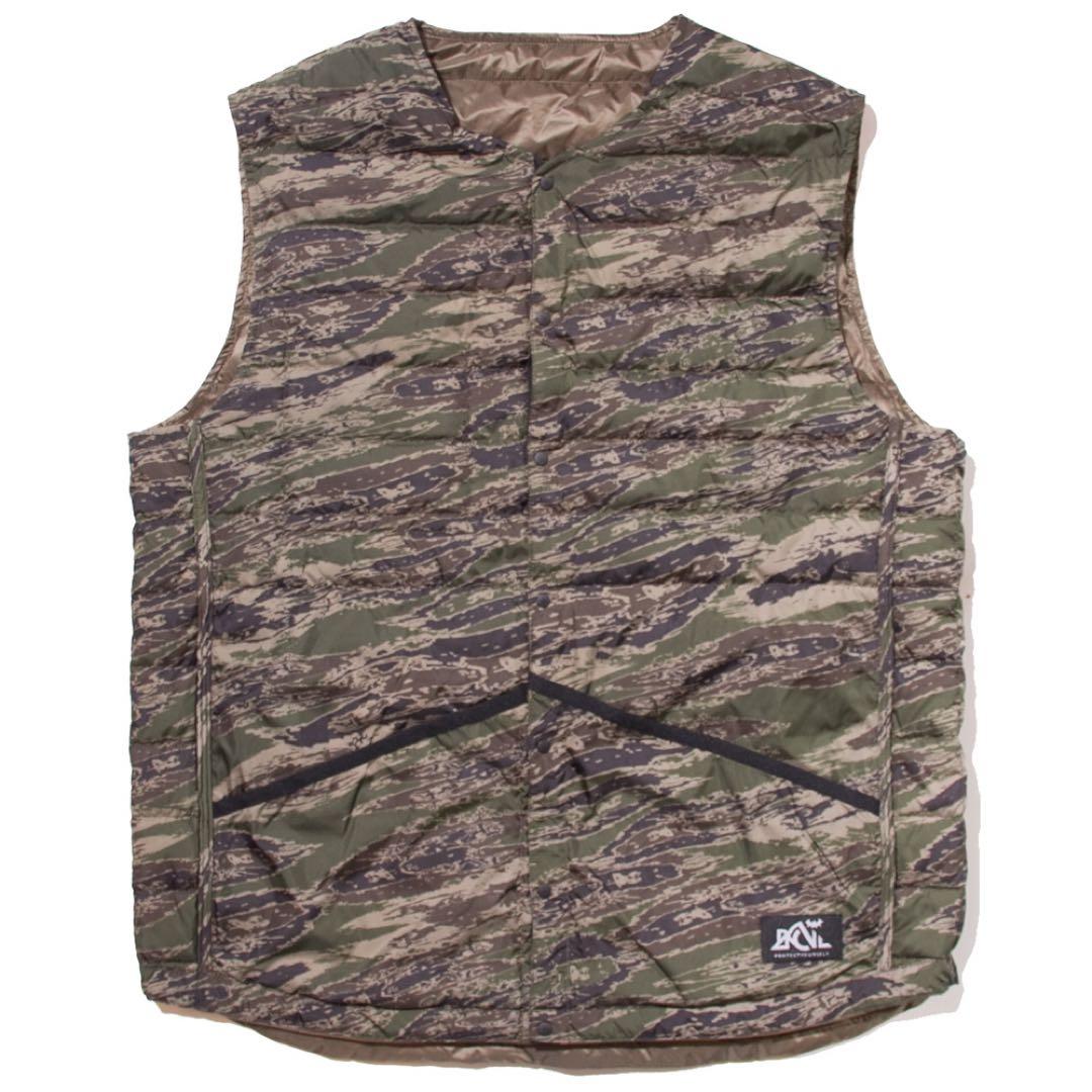 BACK CHANNEL x NANGA リバーシブル ダウン ベスト