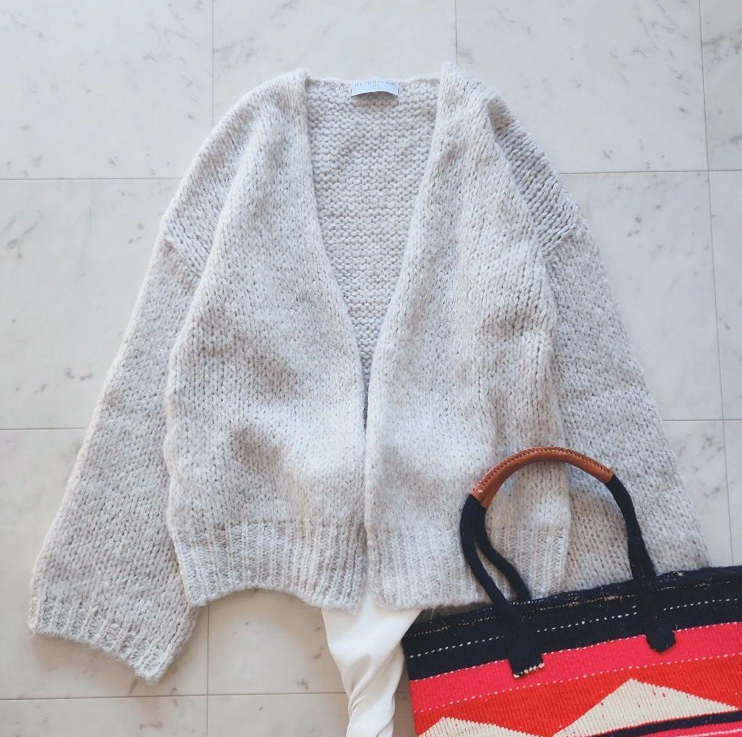 未使用 2024年 トリコットジーンマルク カーディガン グレー フランス製