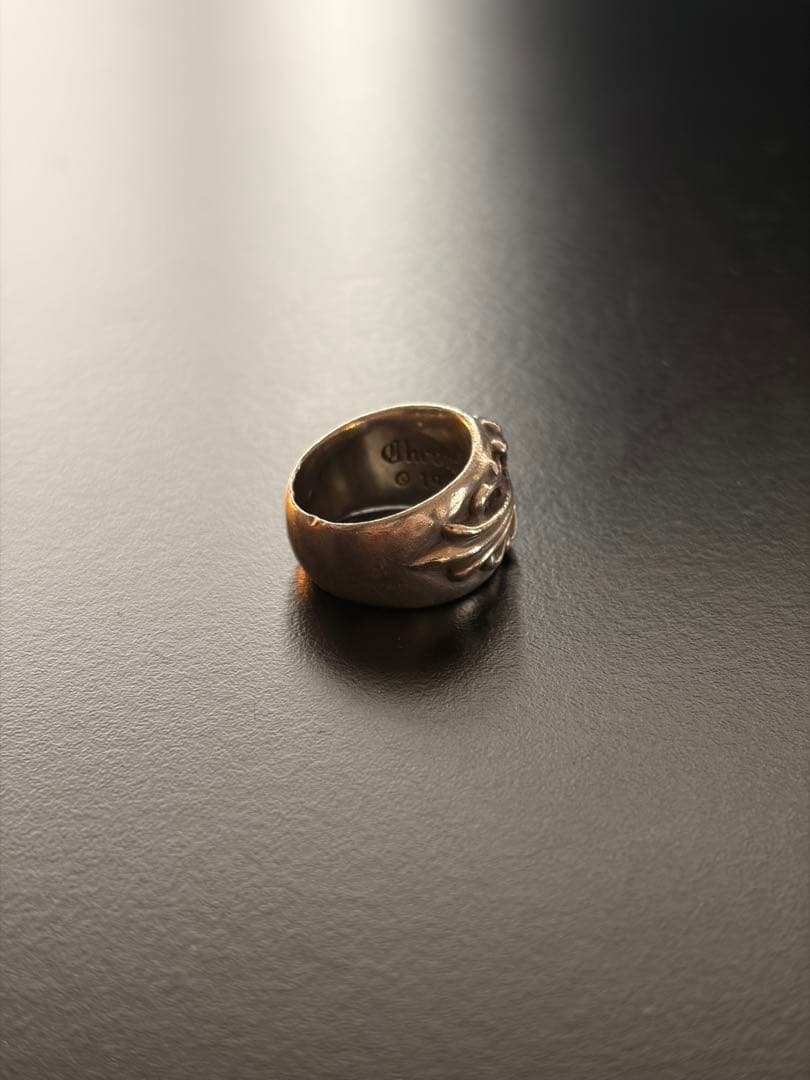 ChromeHeartsクロムハーツ フローラルクロスリングw/1ダイヤ18号