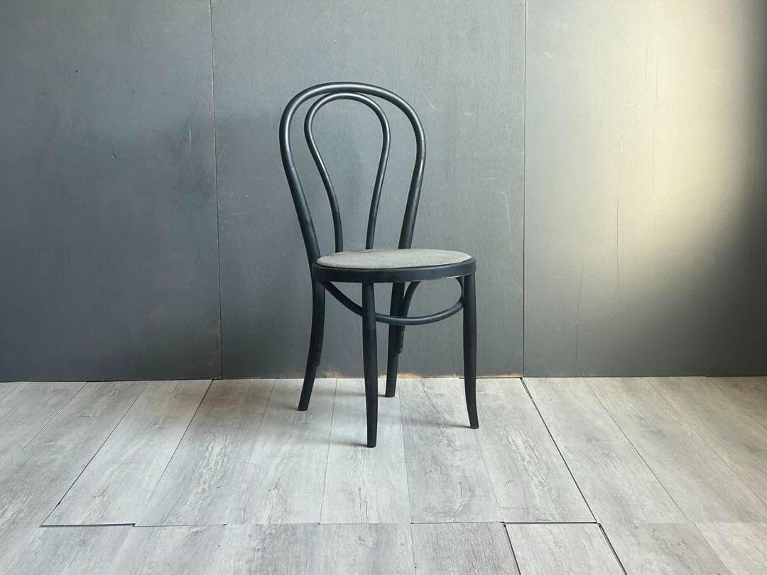 ①　秋田木工　AKIMOKU リペイント　ブラック　ベントウッドチェア　NG