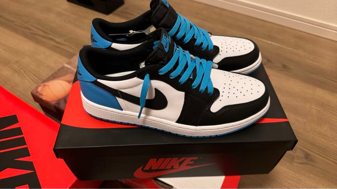 SOUSOU NIKE Air Jordan 1 Low ブラック/ブルー