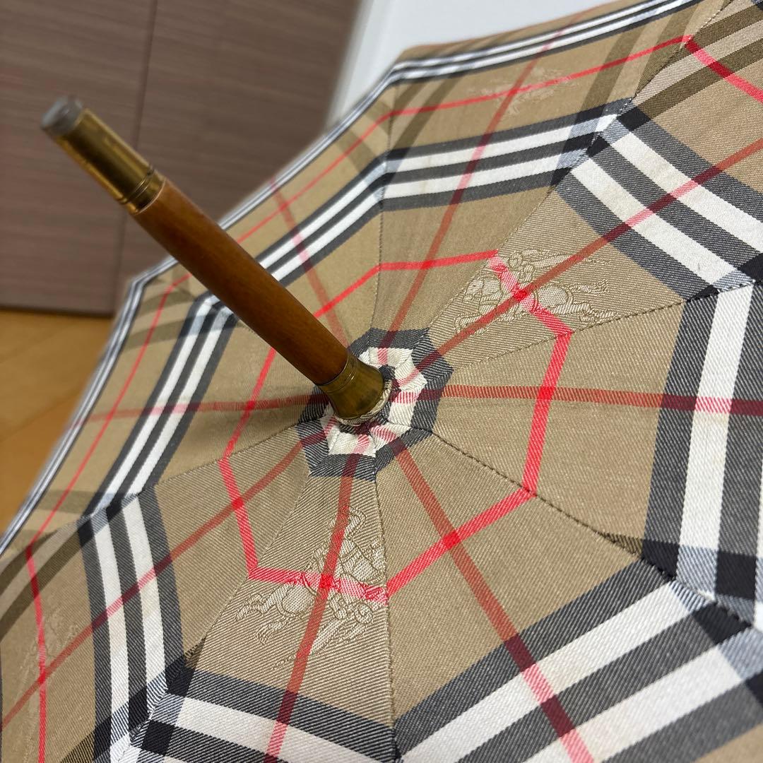 Burberrs 英国製 ロゴジャガード シャドーホースノバチェック　傘