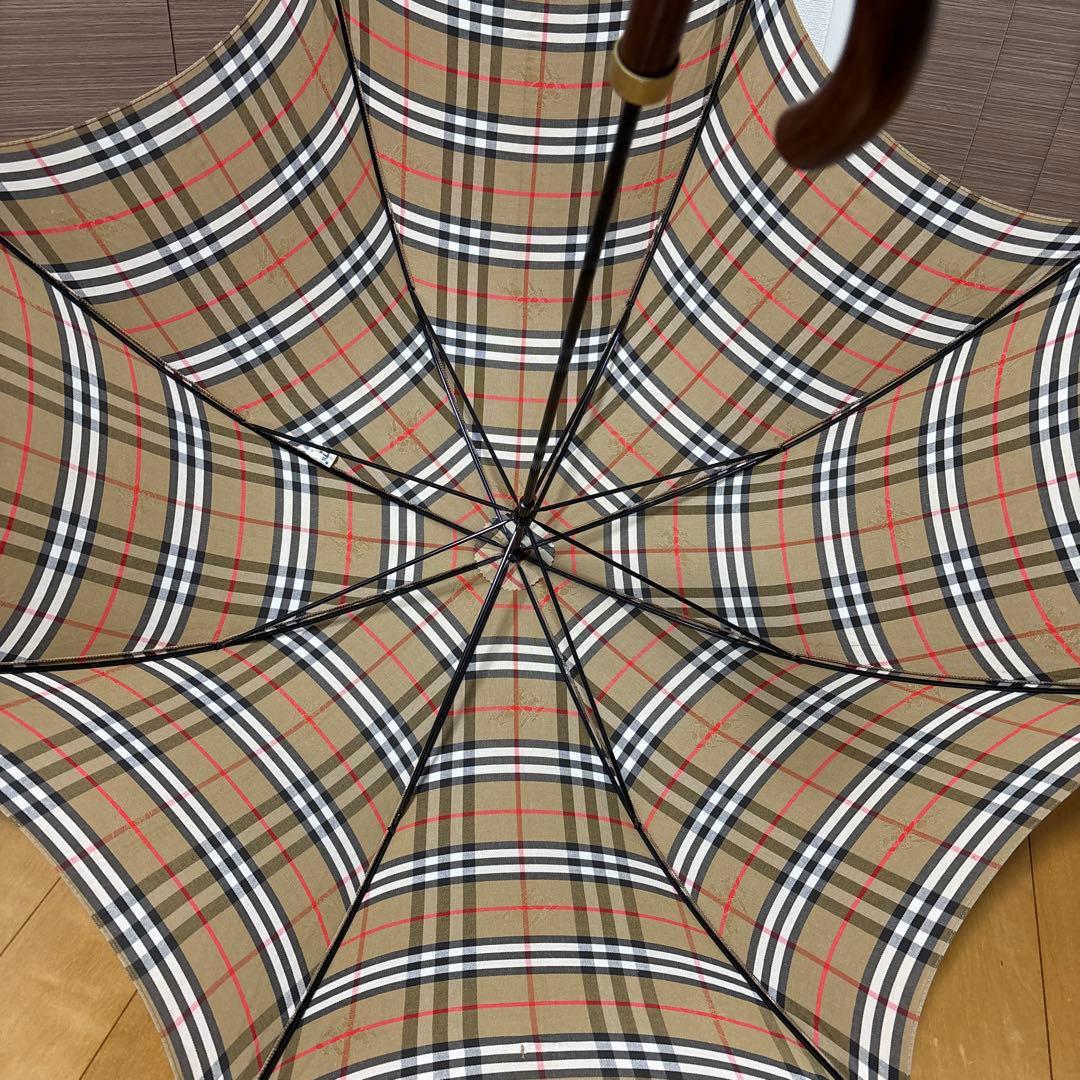 Burberrs 英国製 ロゴジャガード シャドーホースノバチェック　傘