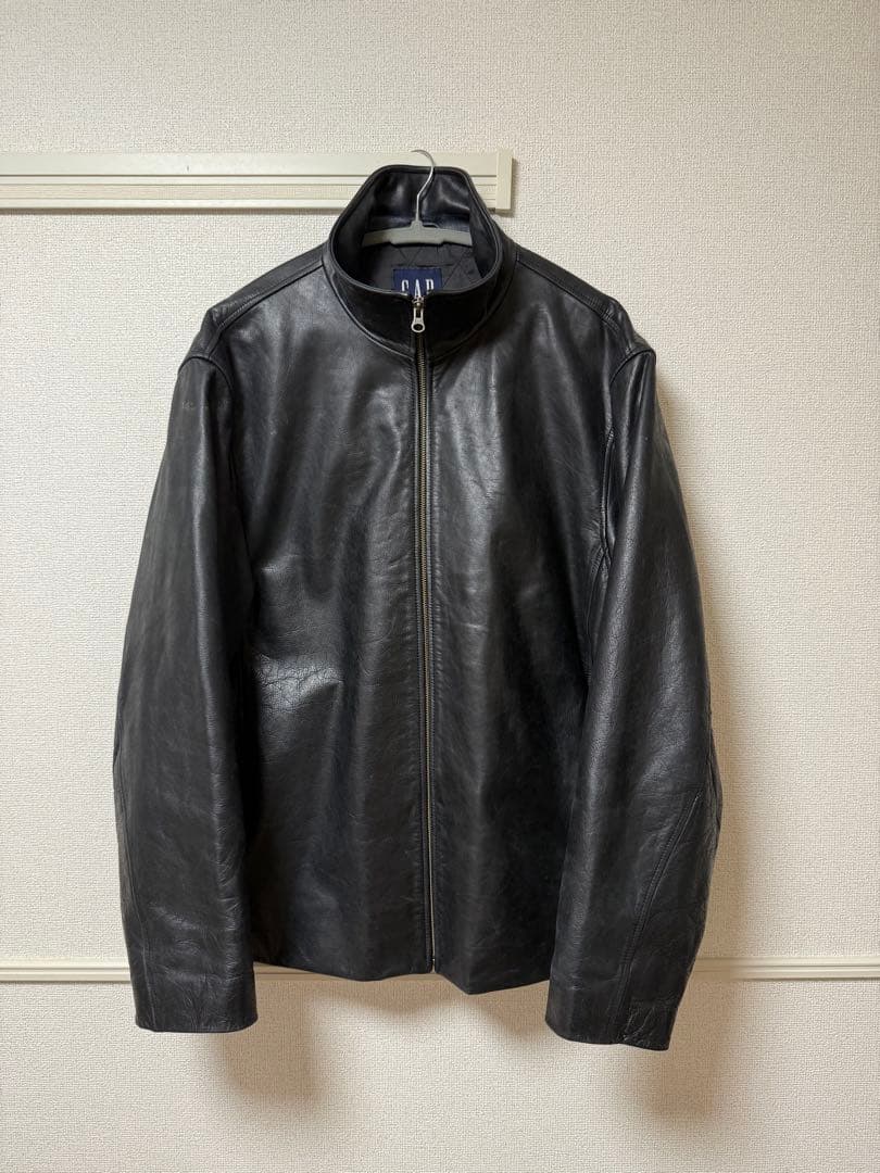 Vintage OLD GAP ブラックレザージャケット