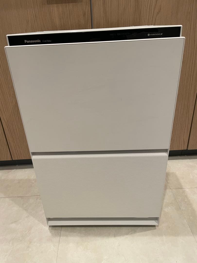 加湿機能未使用　パナソニック　F-VC70XU　ホワイト　 加湿空気清浄機
