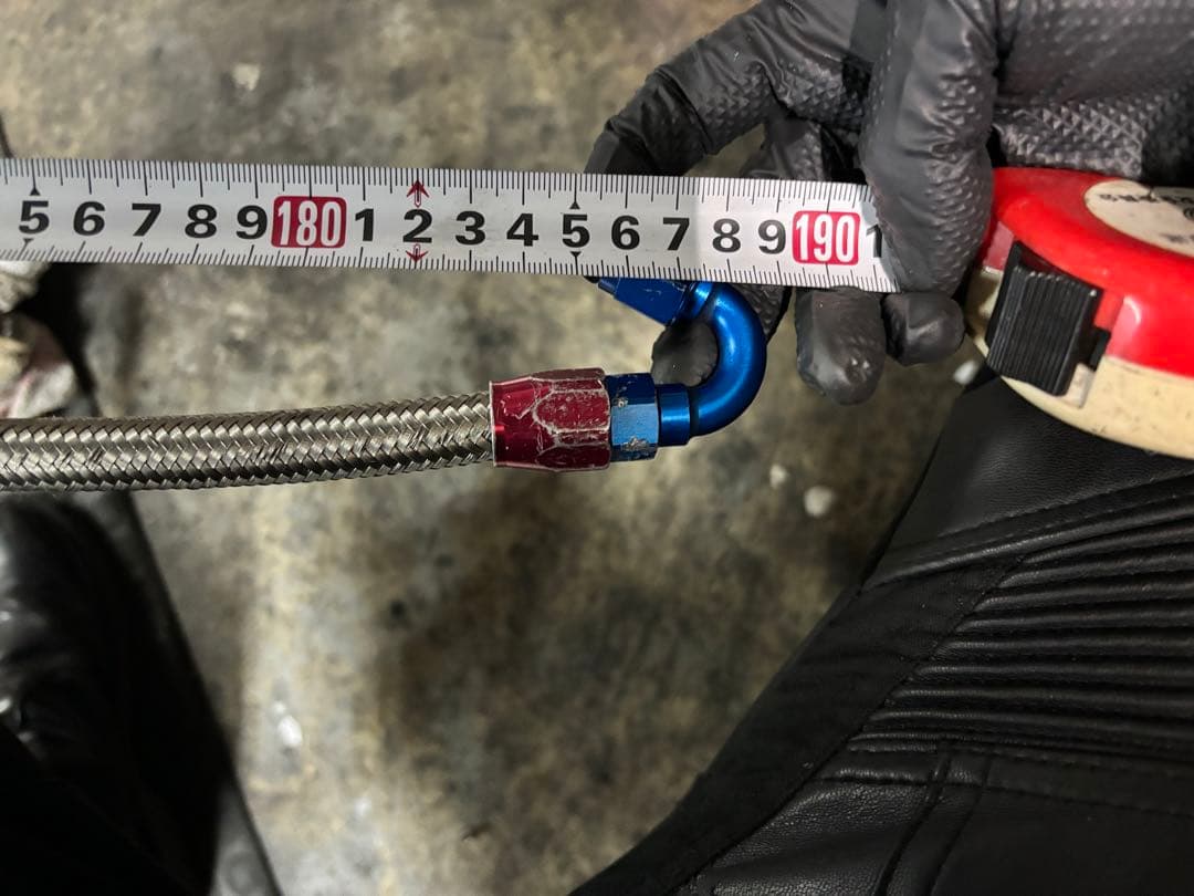 Active オイルクーラー9段 メッシュホース フィッティング XJR400