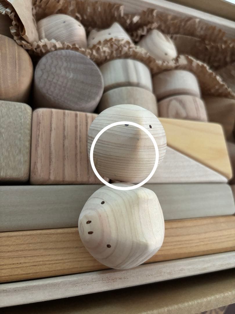 木製　積み木　スロープ　隈本コマ