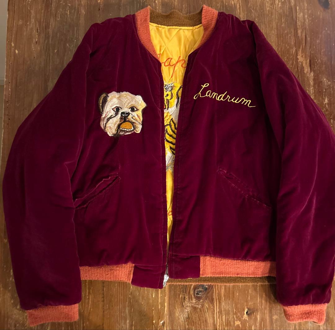 港商　ブルドッグ　スカジャン　サイズM ビンテージ復刻　テーラー東洋