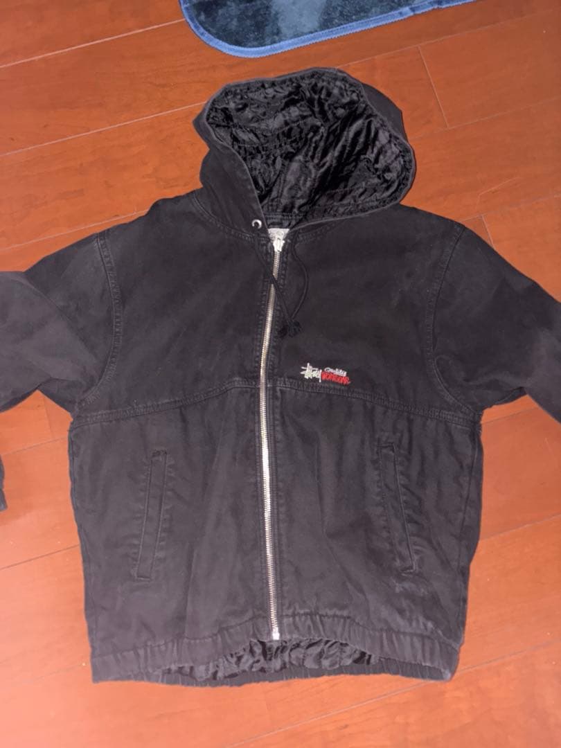Stussy Quality Workgear ブラックジャケット