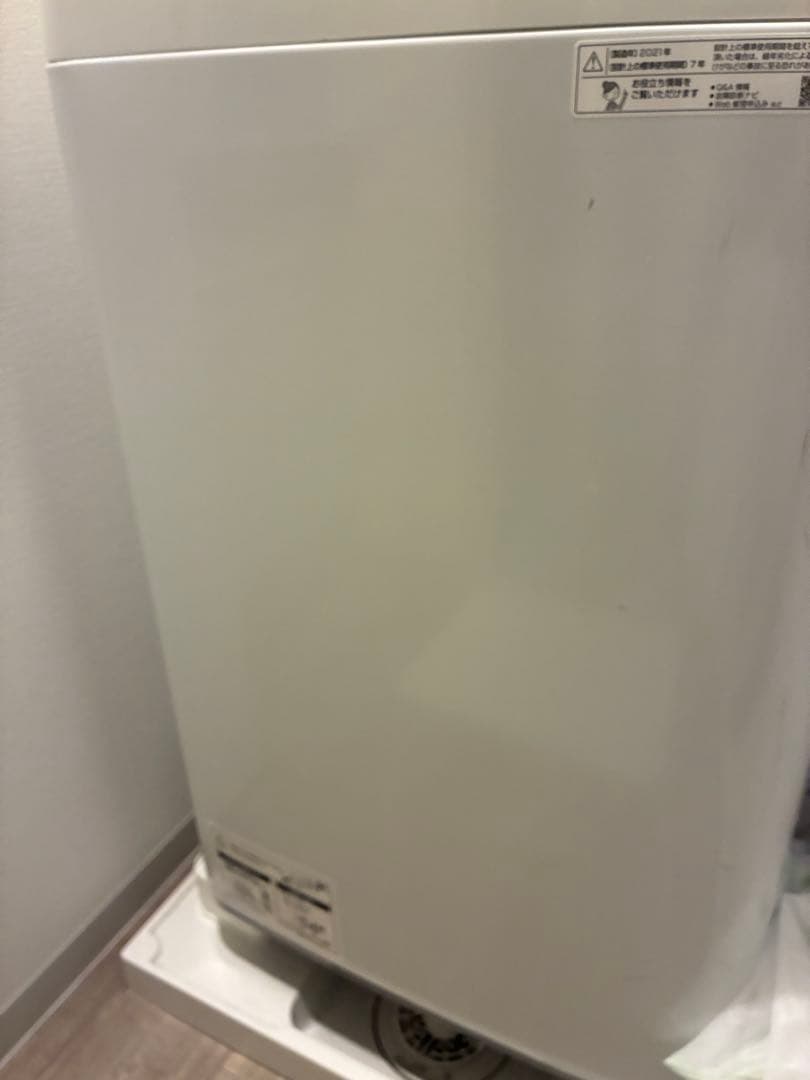 【送料込み】SHARP洗濯機 ES-GE5E 5.5kg(ホワイト)2021年製