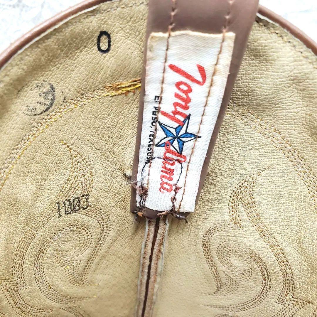 美品✨トニーラマ✨USA製 ウエスタンブーツ 23.5cm相当 レザー 刺繍