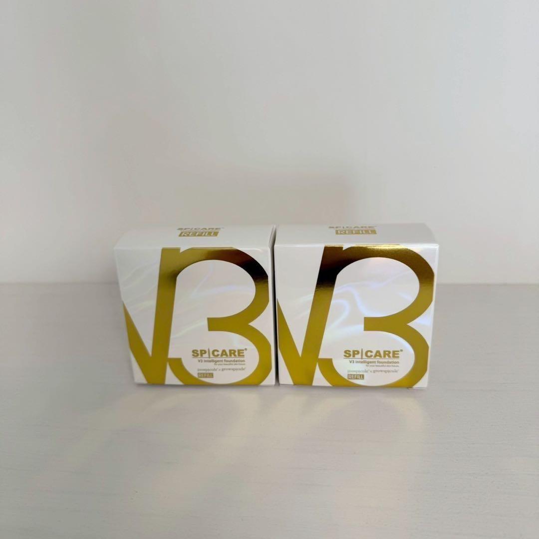 かのん様★V3インテリジェントファンデーション 詰替【2個】正規品 ロット番号付