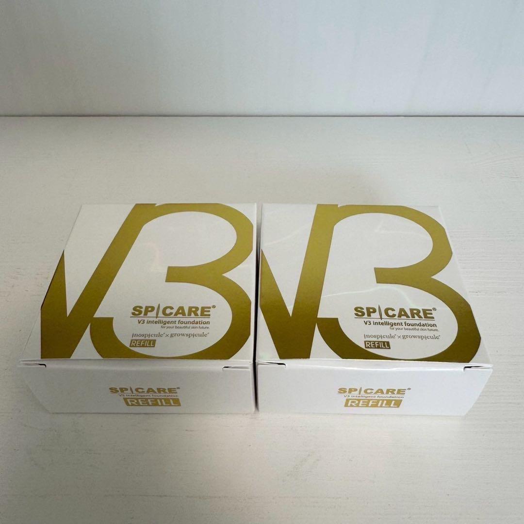 かのん様★V3インテリジェントファンデーション 詰替【2個】正規品 ロット番号付