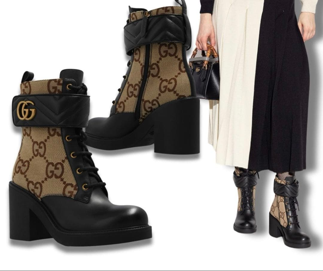 新品未使用！GUCCI GGロゴ ショートブーツ