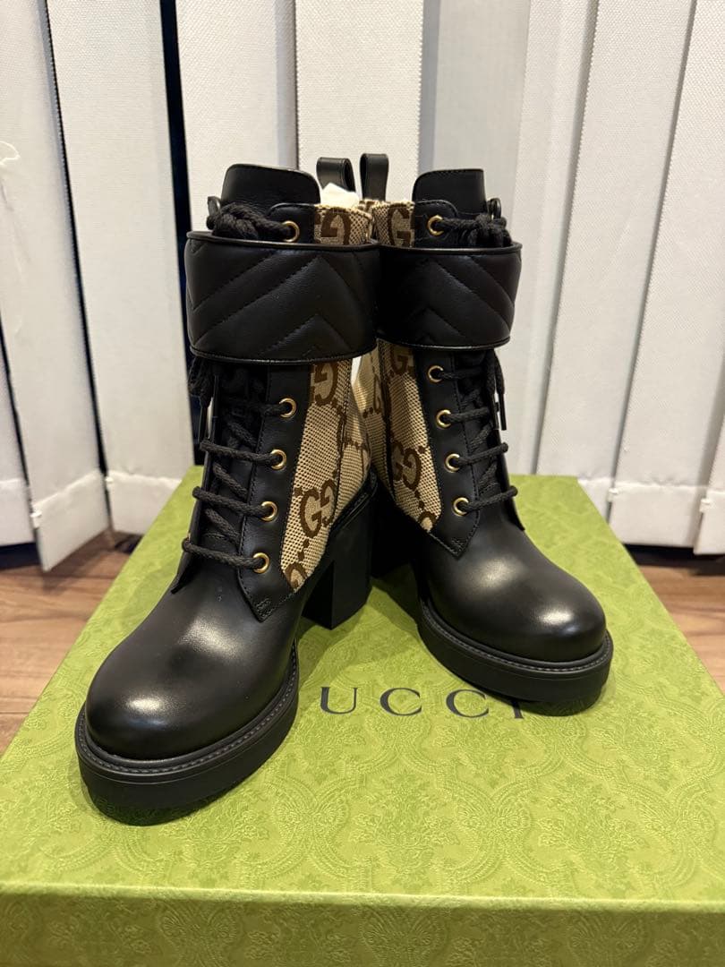 新品未使用！GUCCI GGロゴ ショートブーツ