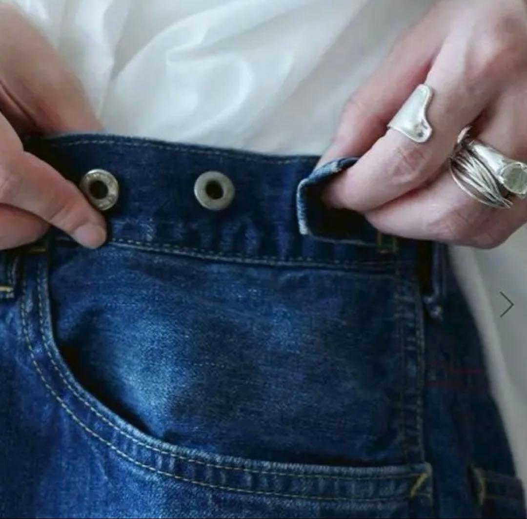 【chimala】 DENIM WAIST ADJUSTABLE PANTS