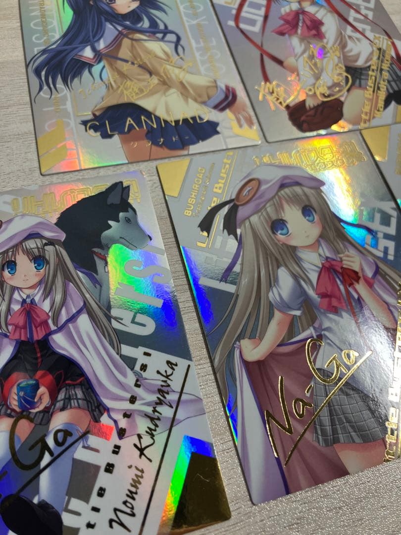 リトルバスターズ　能美クドリャフカ　Na-Ga　SSP箔押しサイン