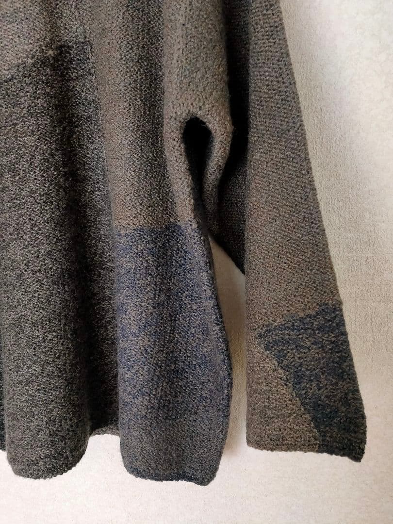 Jurgen Lehl ヨーガンレール　ニット　アルパカ・シルク混　グレー系