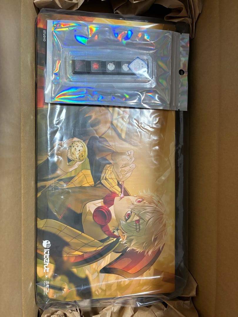 【未開封品】にじさんじ × ふもコレ キーボード＆キーキャップ セット 葛葉