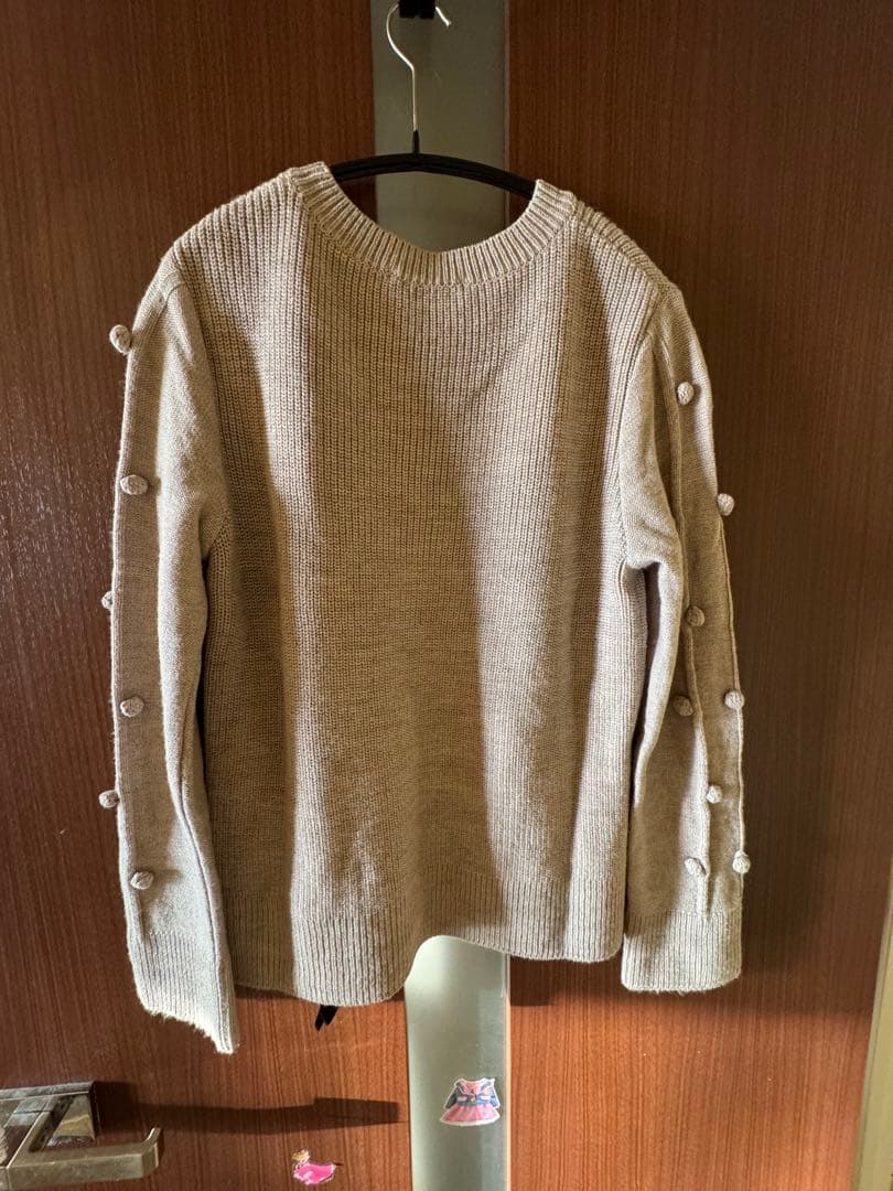 René リボンニット　ベージュ　2023AW サイズ36 ウール100%