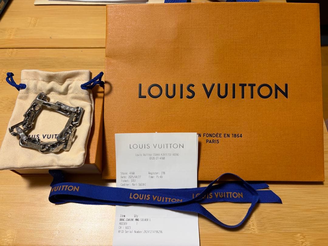 LOUIS VUITTON ブレスレット・チェーン　モノグラム　サイズL
