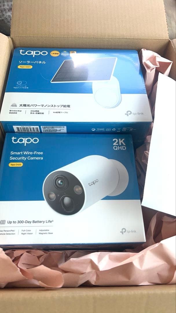 Tapo C425 本体+ソーラーパネル　マグネット式　屋外　室内　防犯カメラ