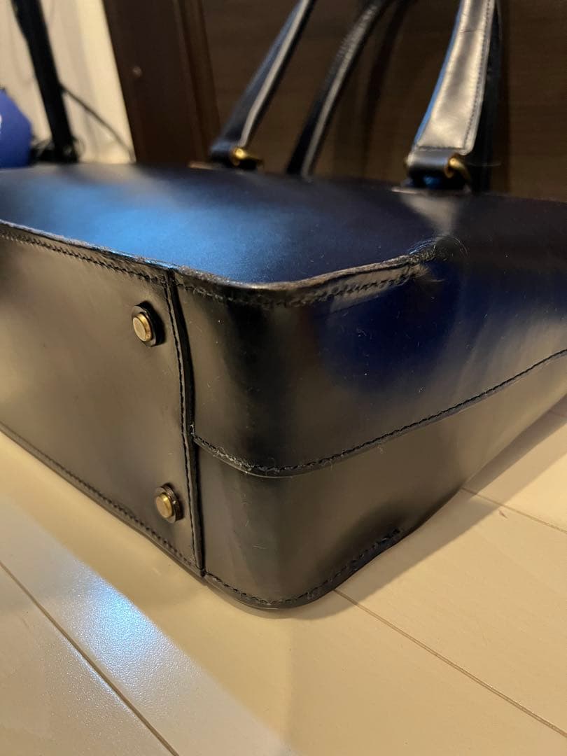 ganzo　ガンゾ　ブライドルレザートート　ネイビー