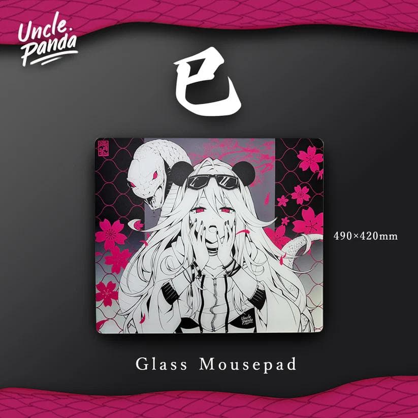 Uncle Panda ガラスマウスパッド 巳