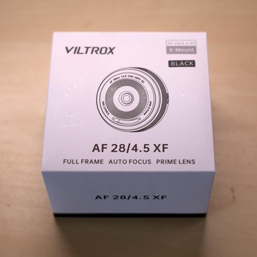 パンケーキレンズ　VILTROX AF 28/4.5 XF Fujifilm用