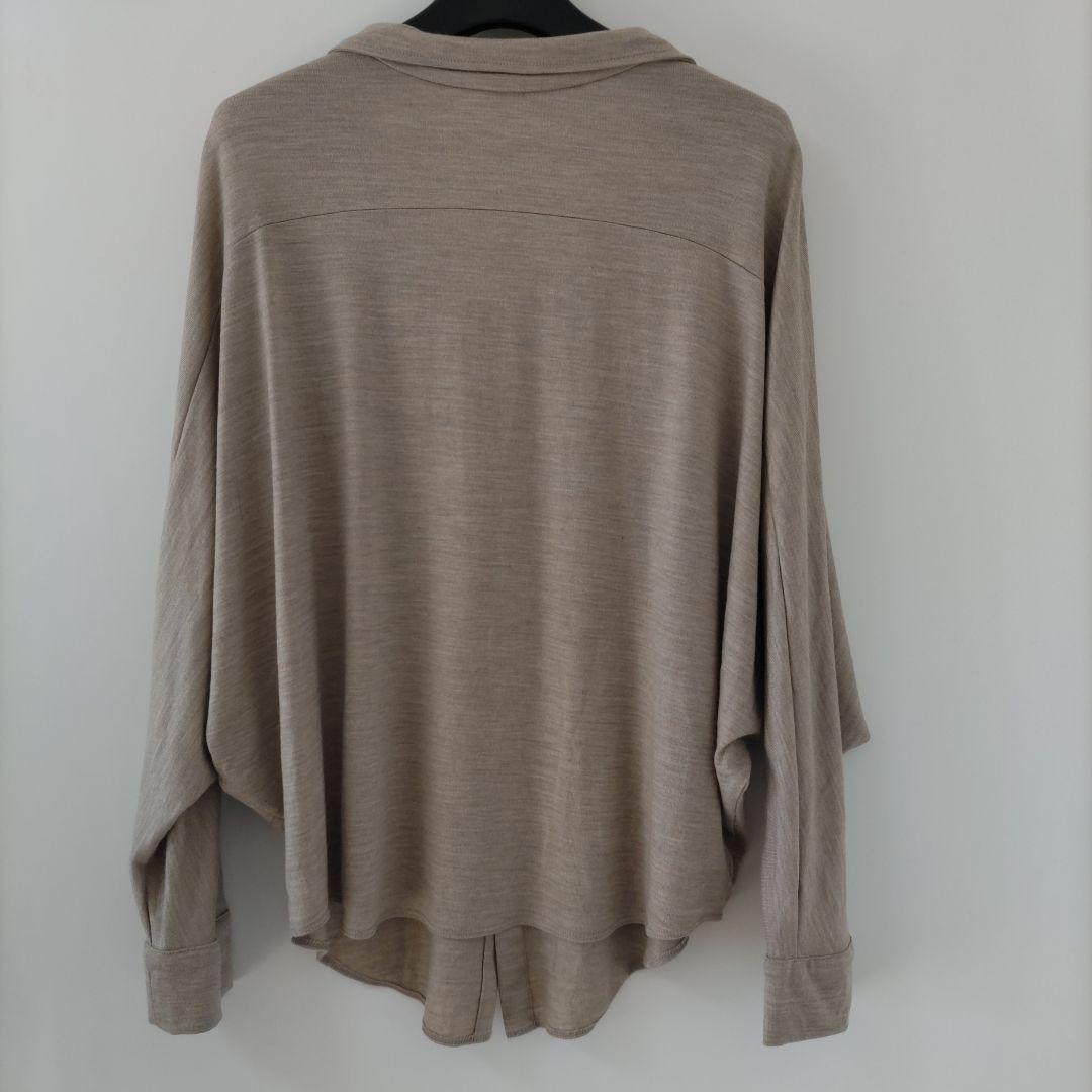 GALERIEVIEウォッシャブルウールジャージードルマンスリーブシャツ25AW