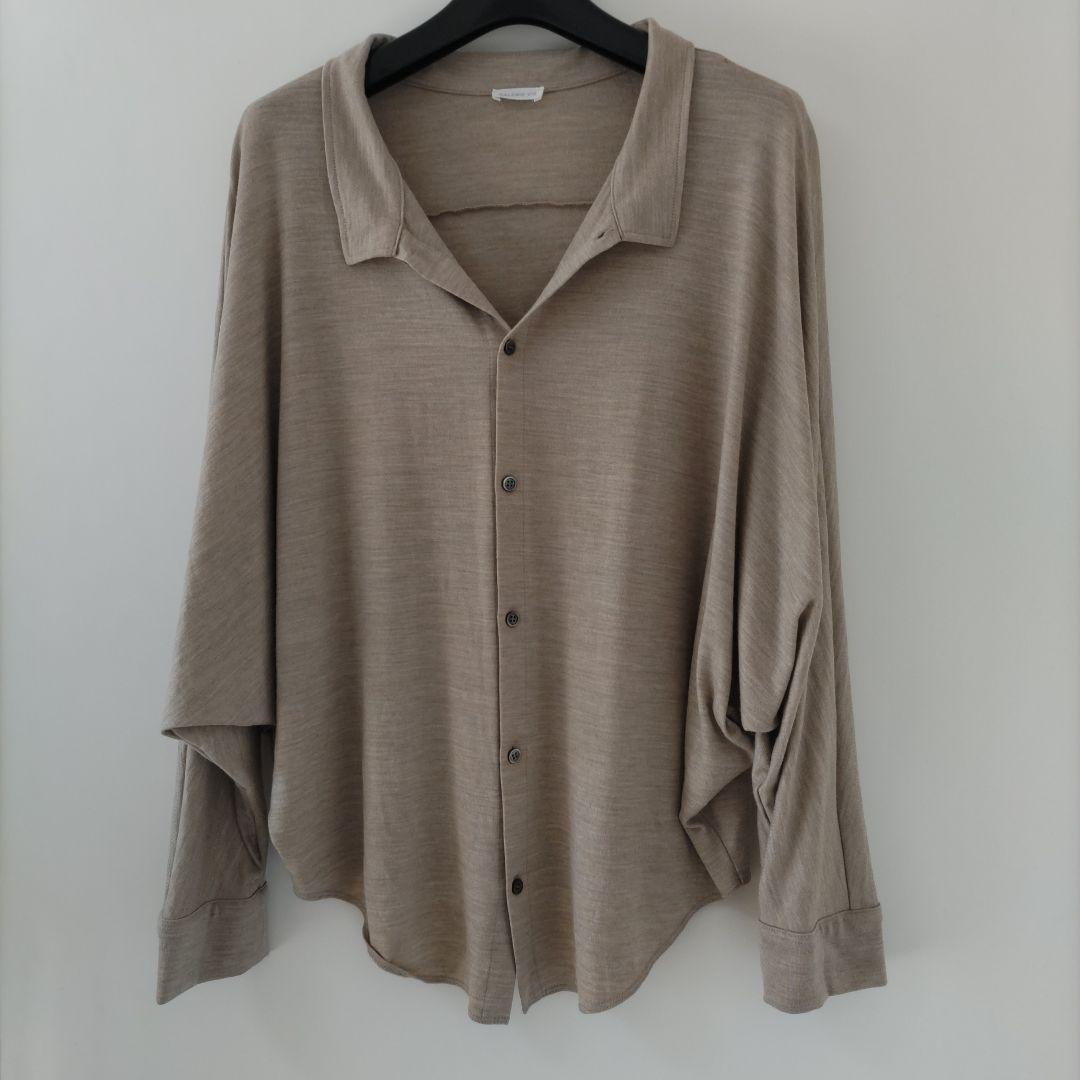 GALERIEVIEウォッシャブルウールジャージードルマンスリーブシャツ25AW