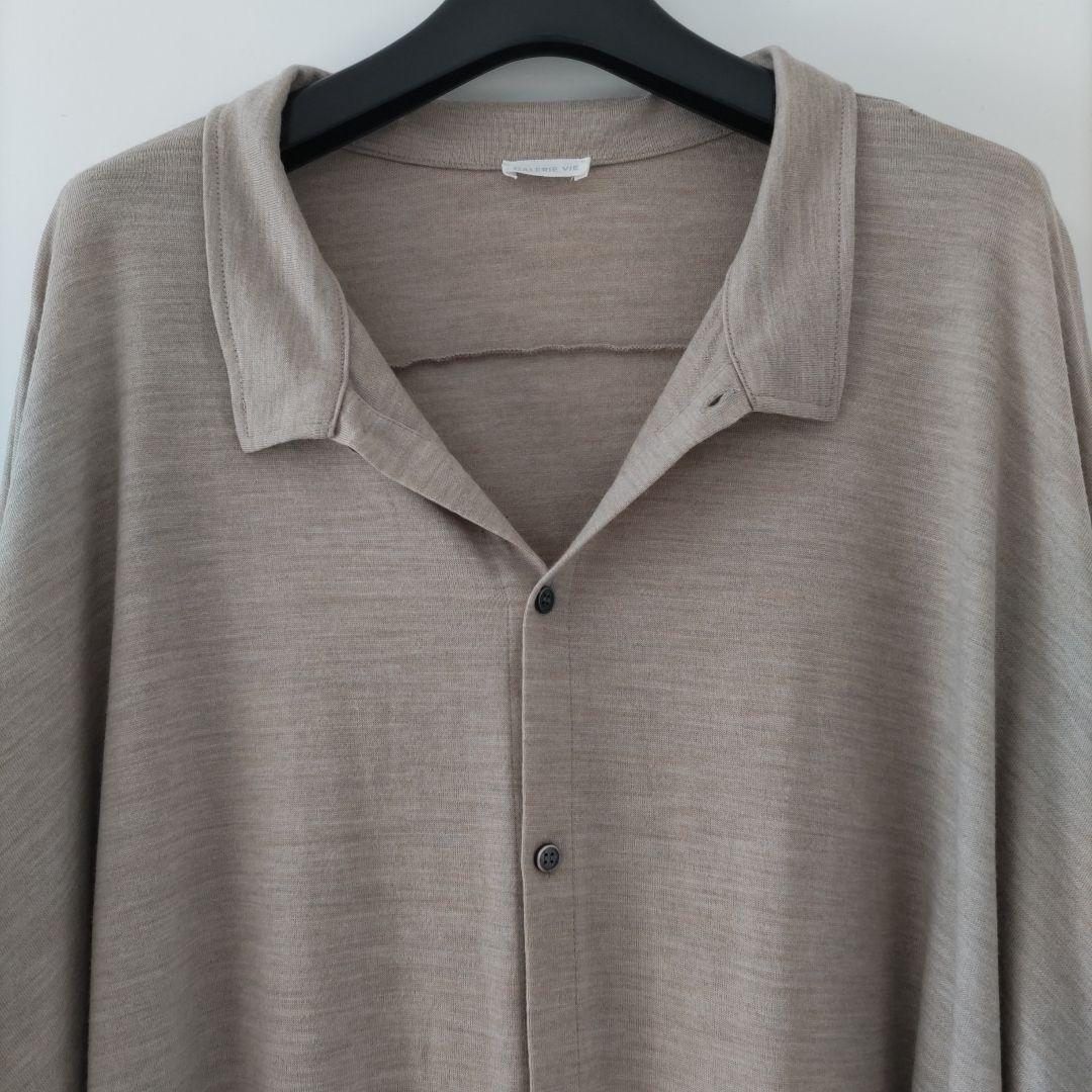 GALERIEVIEウォッシャブルウールジャージードルマンスリーブシャツ25AW