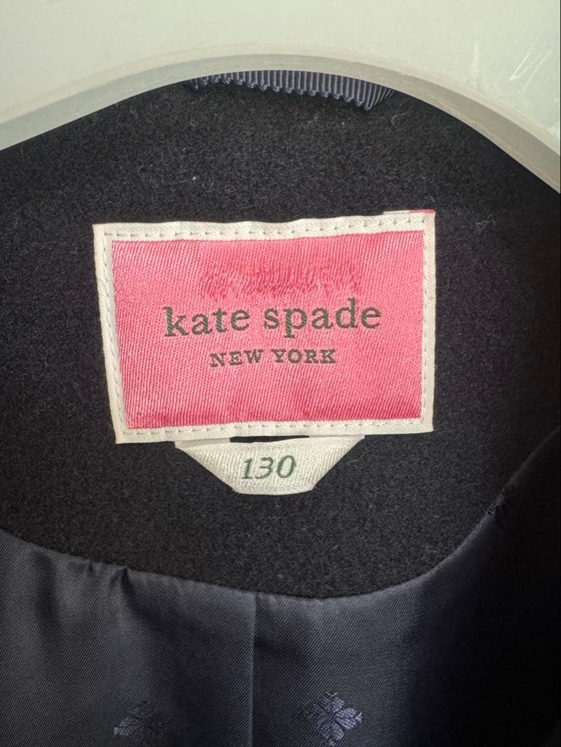 kate spade ネイビーウールコート 130