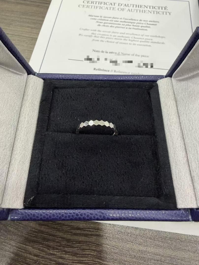 ショーメ Chaumet ビー マイ ラブ ハニカム リング K18WG 52号