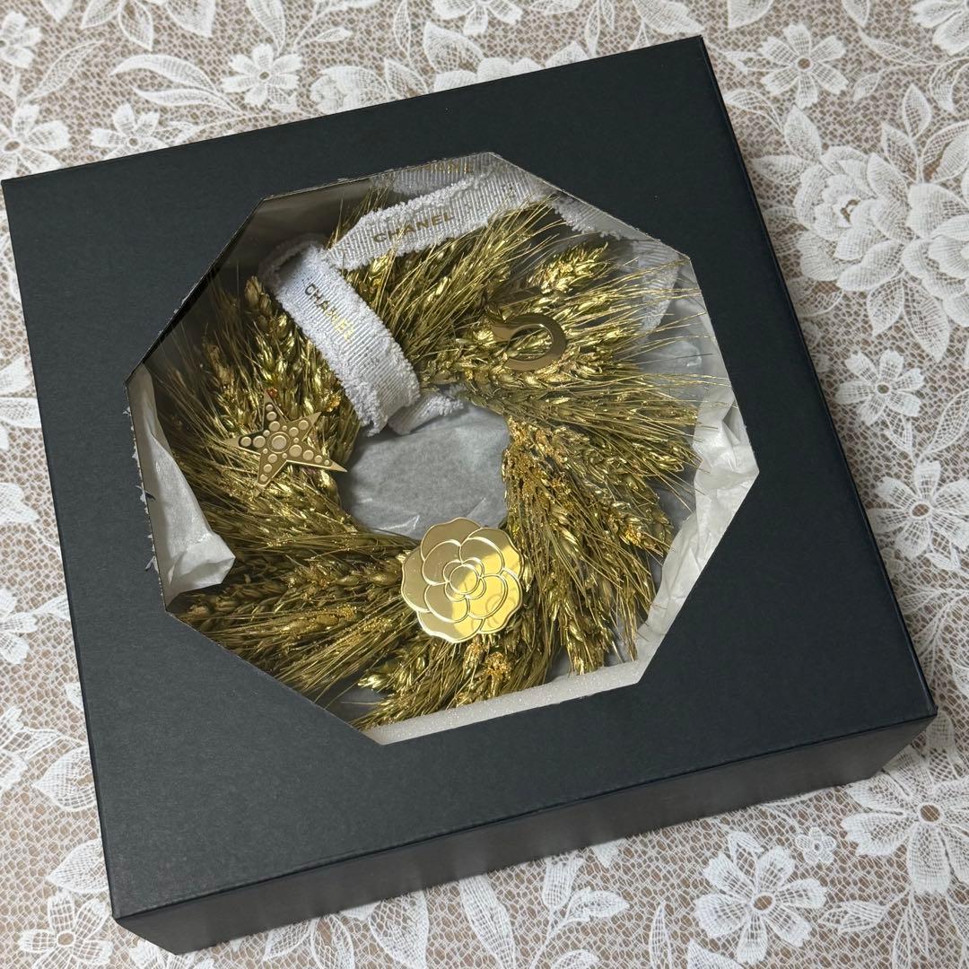 ゴールド クリスマスリース　CHANEL シャネル