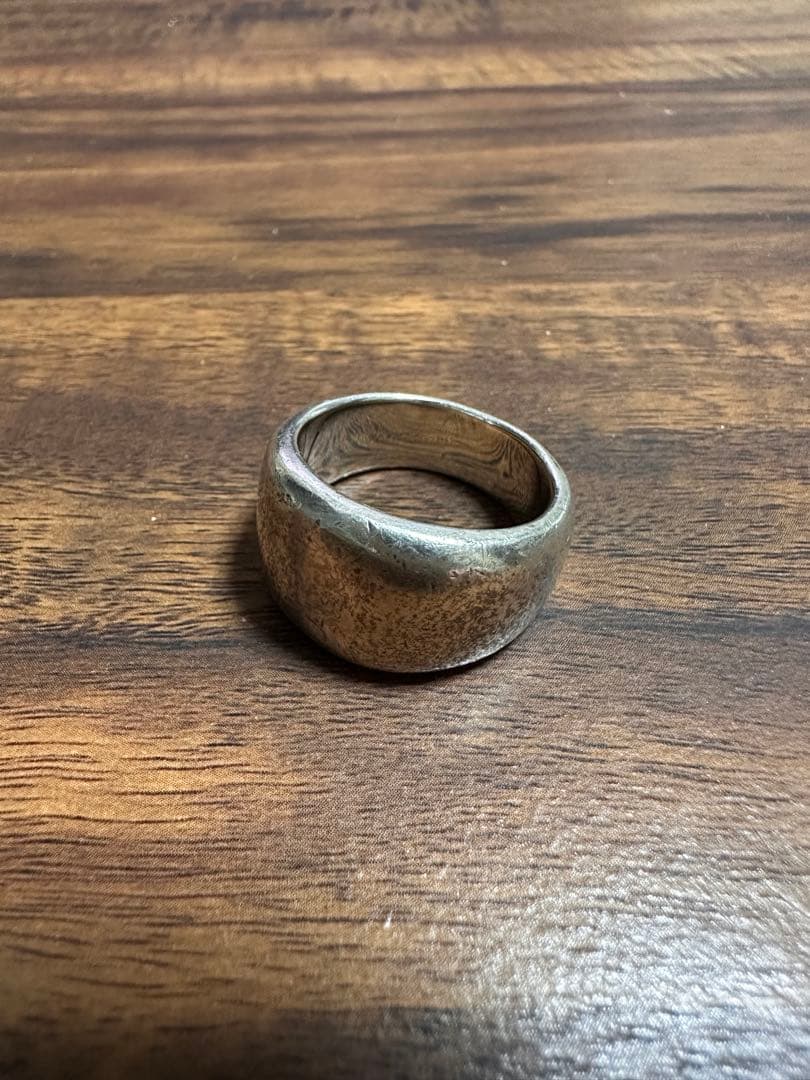 シルバー925/オーバルリング/激渋/重厚