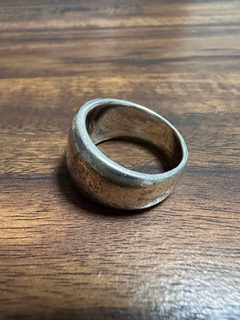 シルバー925/オーバルリング/激渋/重厚