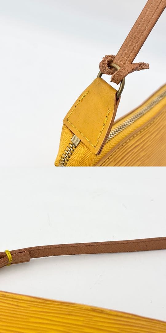 ルイヴィトン M52959 エピ ポシェット アクセソワール ポーチ イエロー