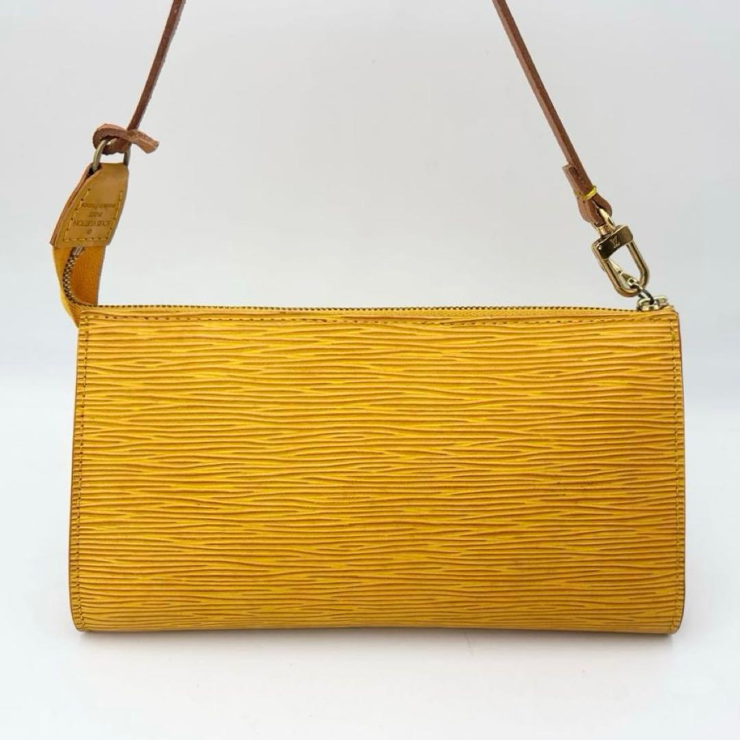 ルイヴィトン M52959 エピ ポシェット アクセソワール ポーチ イエロー