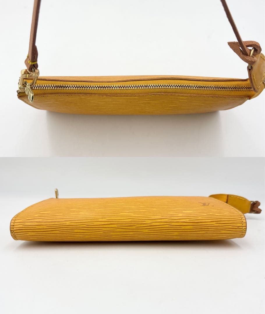 ルイヴィトン M52959 エピ ポシェット アクセソワール ポーチ イエロー