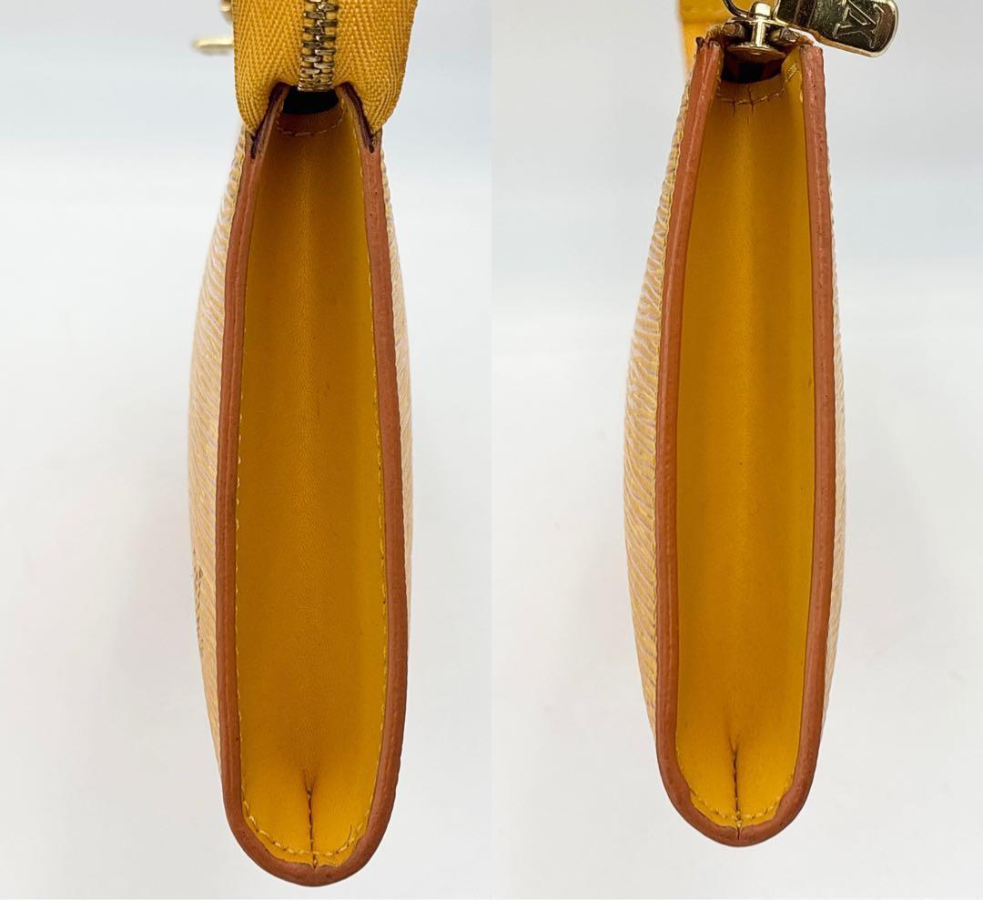 ルイヴィトン M52959 エピ ポシェット アクセソワール ポーチ イエロー