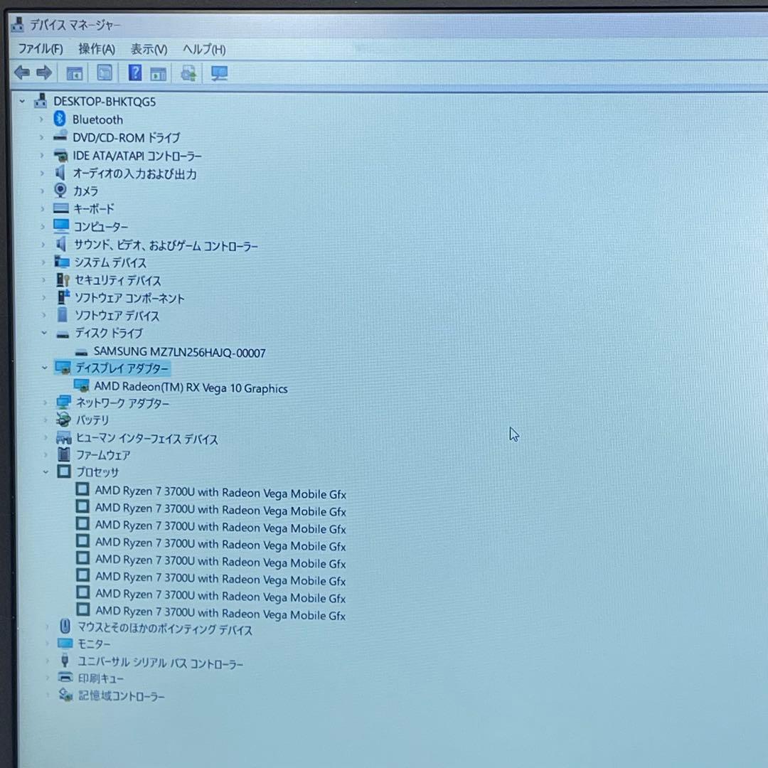 #619 レノボ ideapad L340 Ryzen 7 3700U 8GB