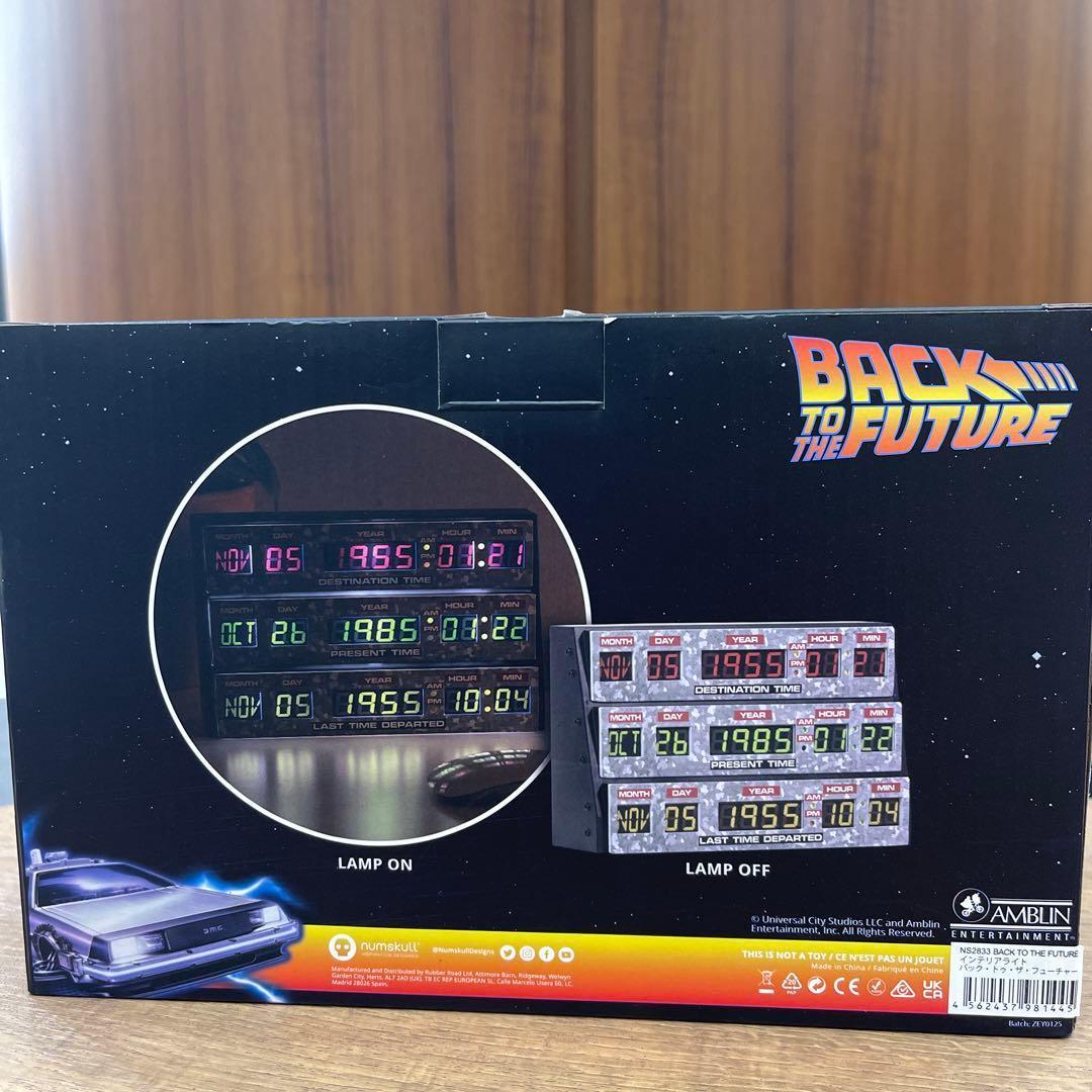 新品未開封　バックトゥザフューチャー タイムサーキット ライトボックス